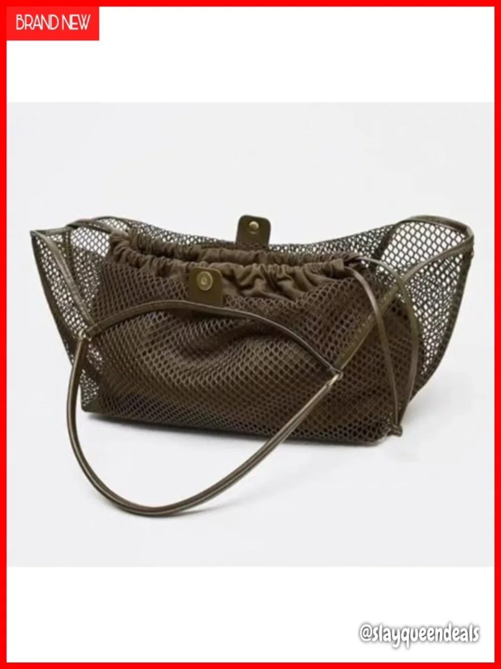 Large Mesh Hobo Bag for Women with Inner Pouch, Summer Beach Vacation Tote